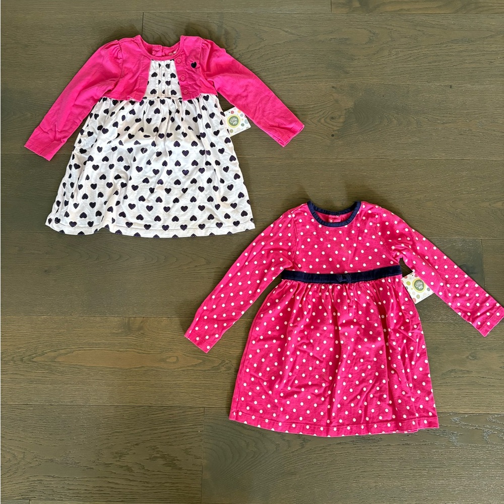 Little me girls pink dresses sz 4T retail $59USD each